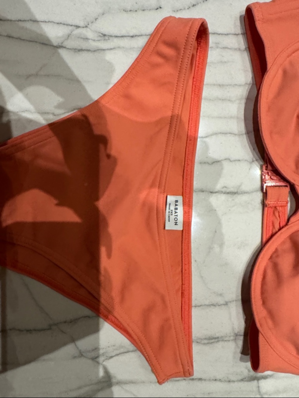 Aritzia Babaton- Coral Adjustable Balconette high rise Bikini Set - Picture 5 of 12